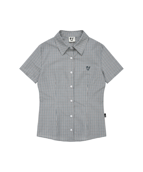 LMR(エルエムアール)の「フローラルチェックスリム半袖シャツGREEN(シャツ/ブラウス・レディース・グリーン・SMALL/MEDIUM)」の7枚目の写真
