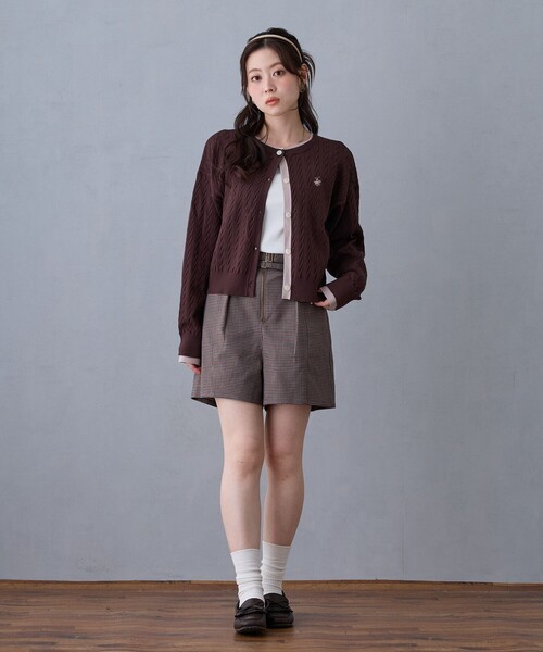 NICOLE CLUB（ニコル　クラブ）の「2wayレースタンクトップ（タンクトップ・レディース・ライトグリーン/オフホワイト/ブルー/ブラック・FREE）」の6枚目の写真