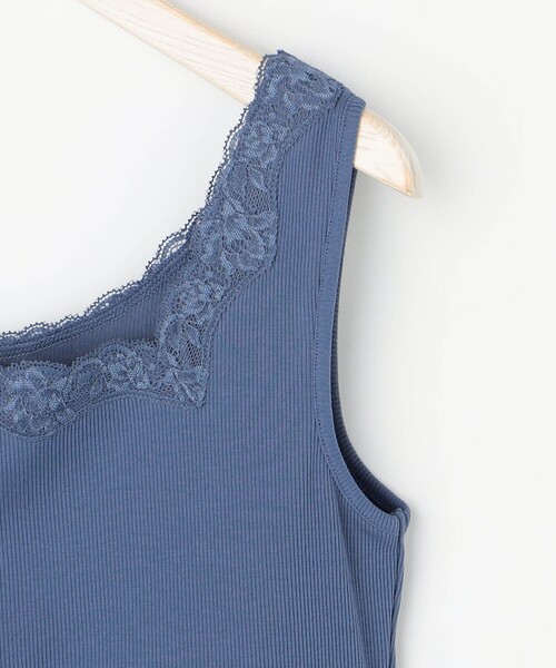 NICOLE CLUB（ニコル　クラブ）の「2wayレースタンクトップ（タンクトップ・レディース・ライトグリーン/オフホワイト/ブルー/ブラック・FREE）」の13枚目の写真