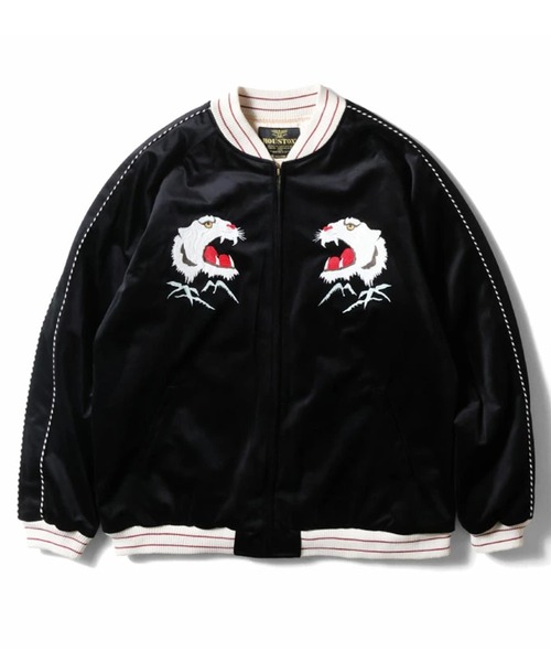 HOUSTON(ヒューストン)の「【26AW新色追加】HOUSTON ヒューストン VELVETEEN TIGER SOUVENIR JACKET 別珍 虎刺繍 スーベニアジャケット / スカジャン(スカジャン・メンズ・ブラック/ブルー・M/L/XL/XXL)」の4枚目の写真