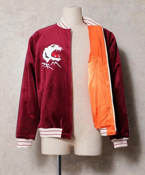 HOUSTON(ヒューストン)の「【26AW新色追加】HOUSTON ヒューストン VELVETEEN TIGER SOUVENIR JACKET 別珍 虎刺繍 スーベニアジャケット / スカジャン(スカジャン・メンズ・ブラック/ブルー・M/L/XL/XXL)」の22枚目の写真