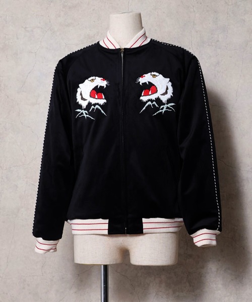 HOUSTON(ヒューストン)の「【26AW新色追加】HOUSTON ヒューストン VELVETEEN TIGER SOUVENIR JACKET 別珍 虎刺繍 スーベニアジャケット / スカジャン(スカジャン・メンズ・ブラック/ブルー・M/L/XL/XXL)」の17枚目の写真