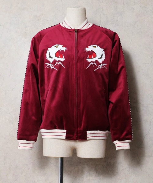 HOUSTON(ヒューストン)の「【26AW新色追加】HOUSTON ヒューストン VELVETEEN TIGER SOUVENIR JACKET 別珍 虎刺繍 スーベニアジャケット / スカジャン(スカジャン・メンズ・ブラック/ブルー・M/L/XL/XXL)」の13枚目の写真