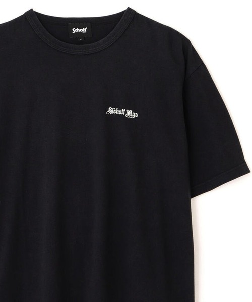 Schott（ショット）の「Schott- QUALITY OVER QUANTITY SSTEE（Tシャツ/カットソー・メンズ・レッド/ブラック・XL/M/L）」の2枚目の写真