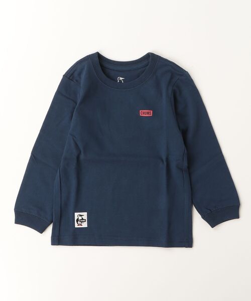 CHUMS(チャムス)の「【CHUMS】Kids Booby Logo Brushed L/S T-Shirt(Tシャツ/カットソー・キッズ・ブルー/ネイビー/ホワイト・MEDIUM/LARGE/X-LARGE)」の2枚目の写真