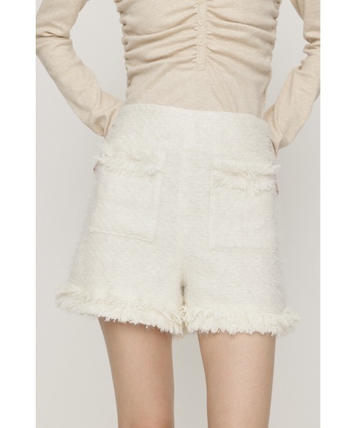 SLY(スライ)の「【限定カラーあり】FLUFFY TWEED S/PT フラッフィーツイードショートパンツ 秋服(スラックス・レディース・グレー系その他2/オフホワイト/ブラウン系その他2/ブラック・2/1)」の5枚目の写真