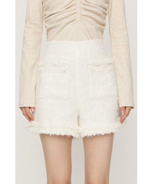 SLY(スライ)の「【限定カラーあり】FLUFFY TWEED S/PT フラッフィーツイードショートパンツ 秋服(スラックス・レディース・グレー系その他2/オフホワイト/ブラウン系その他2/ブラック・2/1)」の9枚目の写真