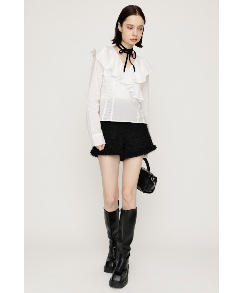 SLY(スライ)の「【限定カラーあり】FLUFFY TWEED S/PT フラッフィーツイードショートパンツ 秋服(スラックス・レディース・グレー系その他2/オフホワイト/ブラウン系その他2/ブラック・2/1)」の18枚目の写真