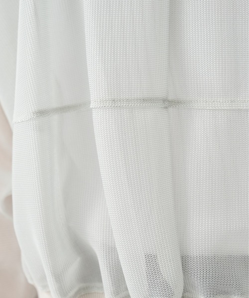 CITY TOKYO(シティトウキョウ)の「【CITY TOKYO/シティートウキョウ】TRICOLUM Cut Cardigan/ラメメッシュカーディガン(カーディガン/ボレロ・レディース・ホワイト/ブラック・FREE)」の9枚目の写真