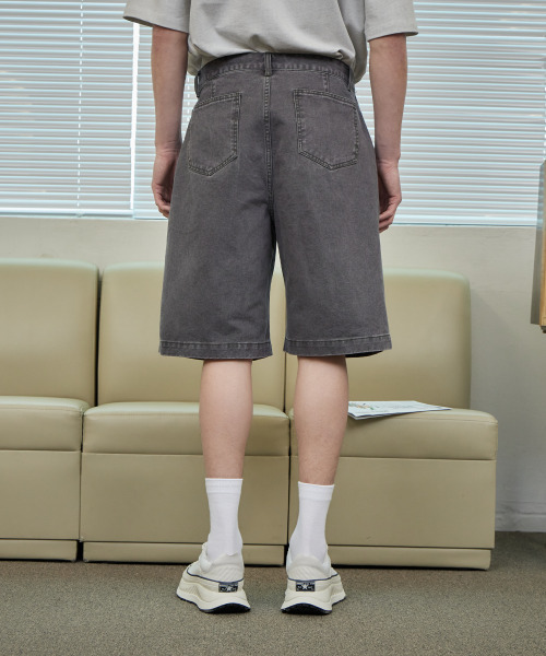 IHDO(アヒドゥ)の「カチオンヴィンテージグレインバミューダパンツ_ウォッシュドチャコール(その他パンツ・メンズ・その他・LARGE/MEDIUM)」の3枚目の写真