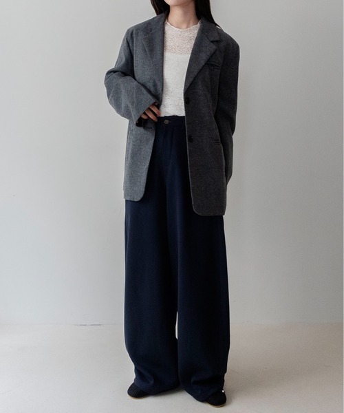 on:nue(オンニュ)の「【on:nue】スウェットイージードロストパンツ/26-27 AW COLLECTION(スウェットパンツ・レディース・ネイビー/アイボリー/ブラック・SMALL/MEDIUM)」の11枚目の写真