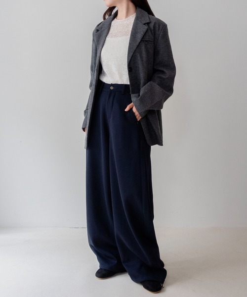 on:nue(オンニュ)の「【on:nue】スウェットイージードロストパンツ/26-27 AW COLLECTION(スウェットパンツ・レディース・ネイビー/アイボリー/ブラック・SMALL/MEDIUM)」の12枚目の写真