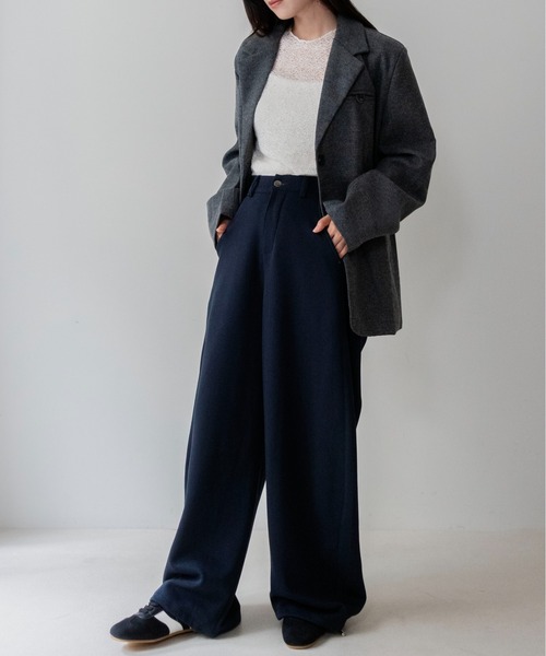 on:nue(オンニュ)の「【on:nue】スウェットイージードロストパンツ/26-27 AW COLLECTION(スウェットパンツ・レディース・ネイビー/アイボリー/ブラック・SMALL/MEDIUM)」の13枚目の写真