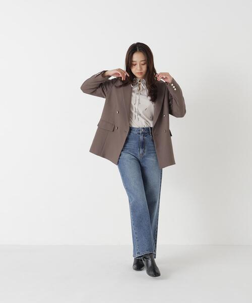 NATURAL BEAUTY BASIC(ナチュラルビューティーベーシック)の「リボンタイフラワープリントブラウス(シャツ/ブラウス・レディース・ベージュ系その他/ホワイト系その他/ブルー系その他2・FREE)」の15枚目の写真