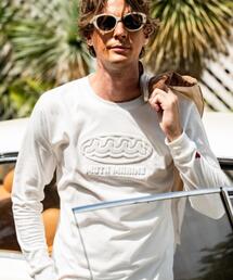 muta marine（ムータ・マリン）の「muta MARINE ムータ マリン 別注Brush Wave LS TEE（Tシャツ/カットソー）」