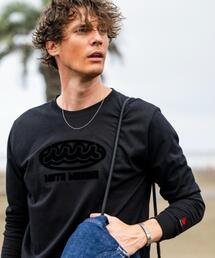 muta marine（ムータ・マリン）の「muta MARINE ムータ マリン 別注Brush Wave LS TEE（Tシャツ/カットソー）」