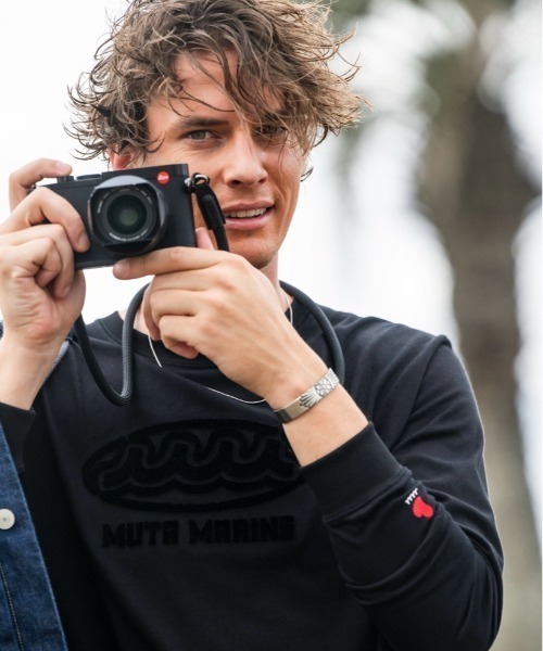 muta marine(ムータ・マリン)の「muta MARINE/ムータ マリン/別注Brush Wave LS TEE(Tシャツ/カットソー・メンズ・ブラック/ホワイト・LARGE/MEDIUM/X-LARGE)」の10枚目の写真