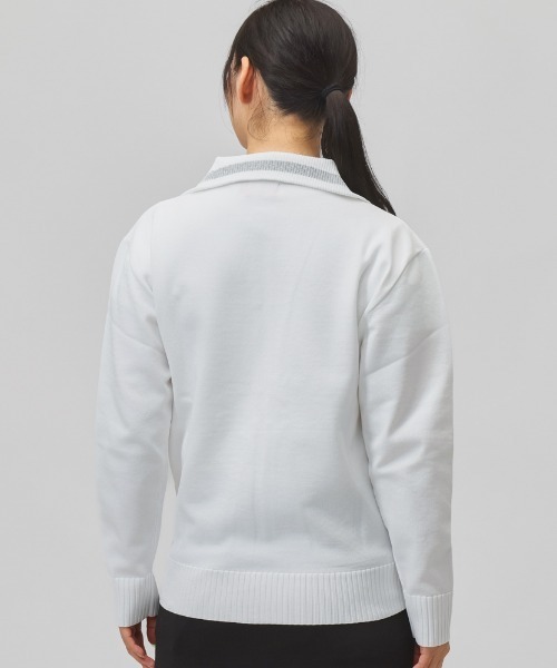 NEW BALANCE（ニューバランス）の「ニューバランス New Balance FULL ZIP KNIT BLOUSON（ブルゾン・レディース・ブラック/ホワイト・M/L）」の5枚目の写真