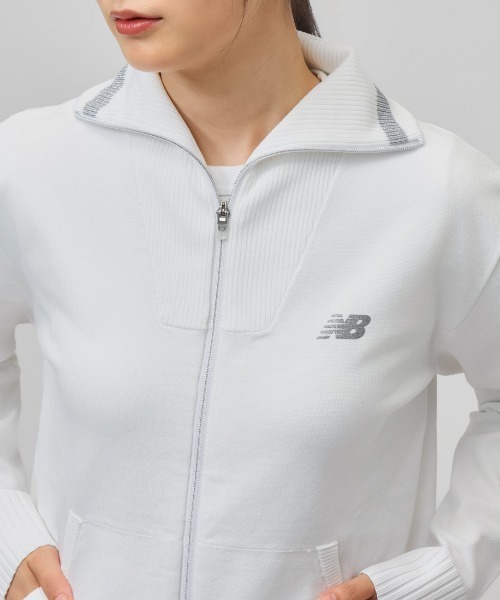 NEW BALANCE（ニューバランス）の「ニューバランス New Balance FULL ZIP KNIT BLOUSON（ブルゾン・レディース・ブラック/ホワイト・M/L）」の7枚目の写真