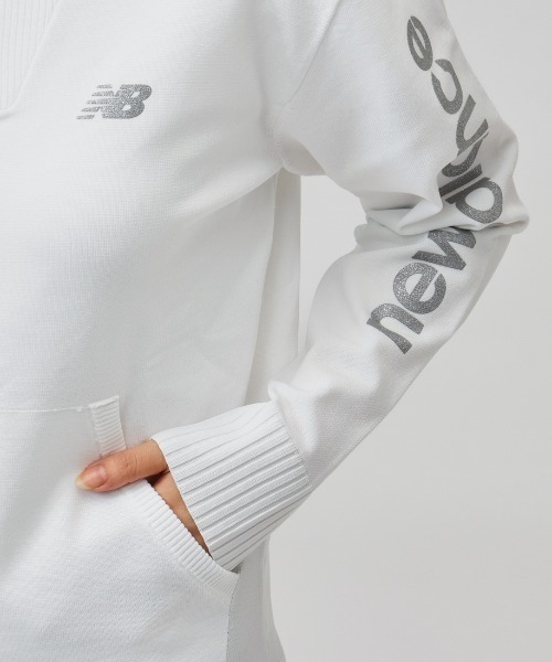 NEW BALANCE（ニューバランス）の「ニューバランス New Balance FULL ZIP KNIT BLOUSON（ブルゾン・レディース・ブラック/ホワイト・M/L）」の8枚目の写真