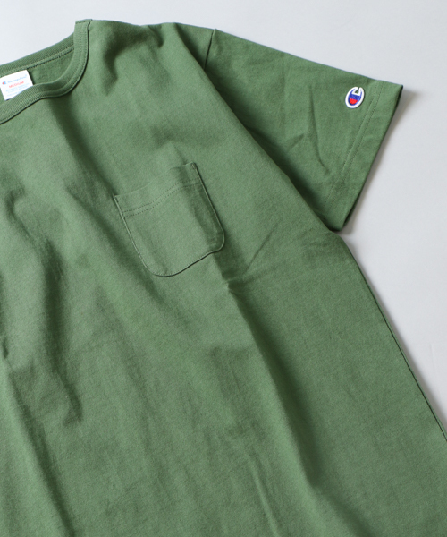 Champion(チャンピオン)の「【Champion/チャンピオン】×【Ciaopanic】 別注14/sOE BIG Tee ポケT(Tシャツ/カットソー・メンズ・ホワイト/ブラック/グレー/オリーブ・LARGE/X-LARGE/MEDIUM)」の4枚目の写真