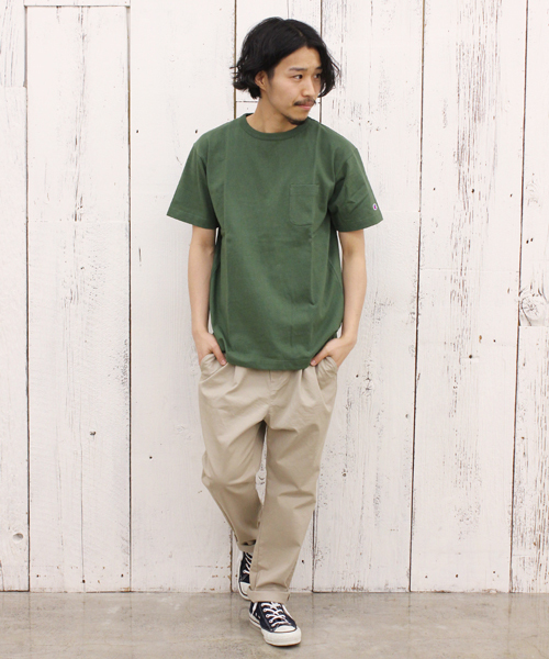 Champion(チャンピオン)の「【Champion/チャンピオン】×【Ciaopanic】 別注14/sOE BIG Tee ポケT(Tシャツ/カットソー・メンズ・ホワイト/ブラック/グレー/オリーブ・LARGE/X-LARGE/MEDIUM)」の6枚目の写真
