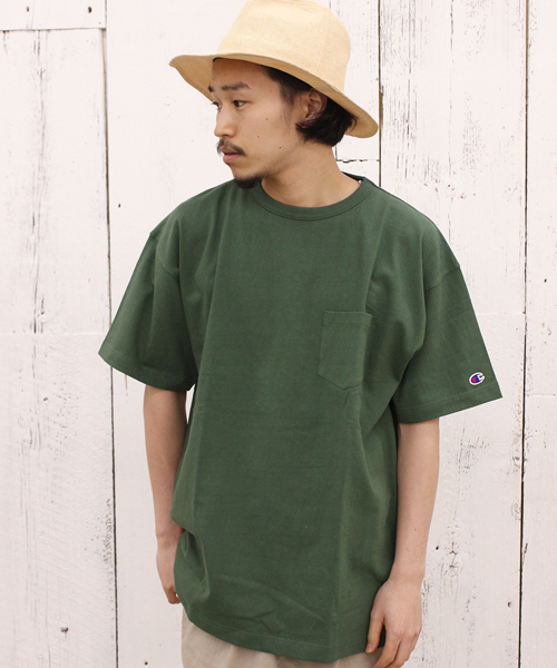 Champion(チャンピオン)の「【Champion/チャンピオン】×【Ciaopanic】 別注14/sOE BIG Tee ポケT(Tシャツ/カットソー・メンズ・ホワイト/ブラック/グレー/オリーブ・LARGE/X-LARGE/MEDIUM)」の13枚目の写真