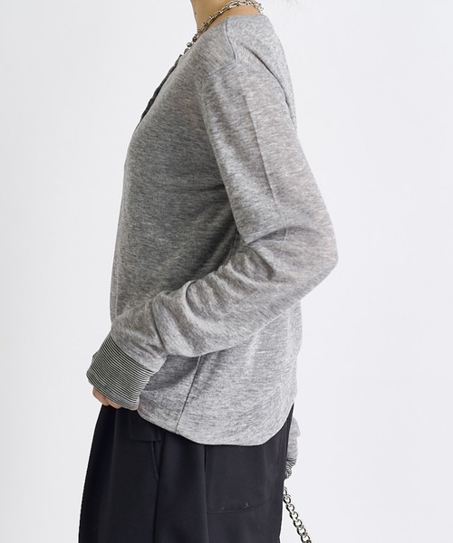 Lui's(ルイス)の「ヘンリーロンT(Tシャツ/カットソー・レディース・ブラック系その他/ブラック/レッド系その他/グレー系その他・FREE)」の13枚目の写真