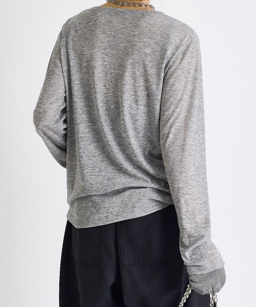 Lui's(ルイス)の「ヘンリーロンT(Tシャツ/カットソー・レディース・ブラック系その他/ブラック/レッド系その他/グレー系その他・FREE)」の14枚目の写真