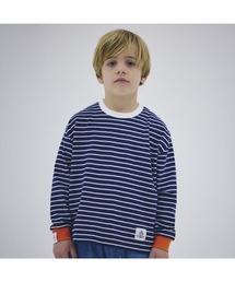 Smoothy（スムージー）の「Smoothy Border Long-sleeve T-shirt / スムージー ボーダーロングTシャツ（Tシャツ/カットソー）」
