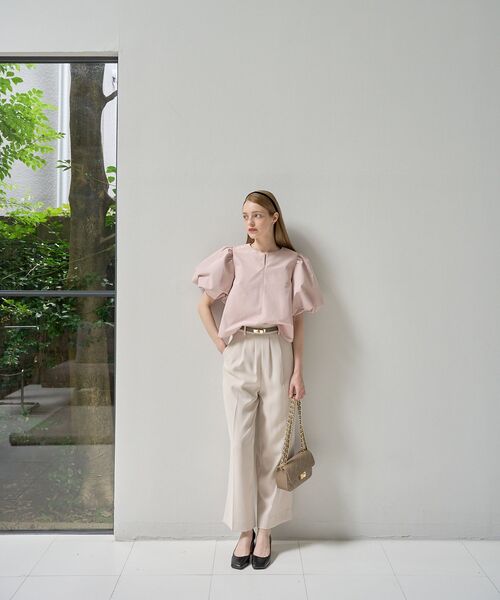 cle blatt（クレブラット）の「タックストレートパンツ（その他パンツ・レディース・アイボリー/ベージュ・SMALL/MEDIUM）」の5枚目の写真