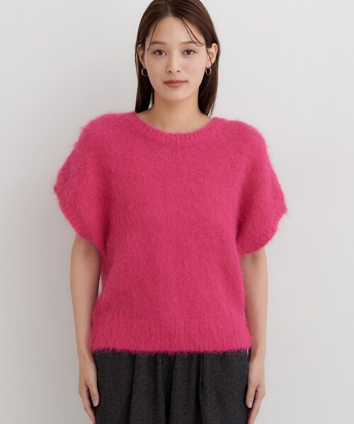 THE SHOP TK (ザ ショップ ティーケー )の「ふわふわシャギーフレンチニット(ニット/セーター・レディース・ピンク系/グレー・13/12)」の16枚目の写真