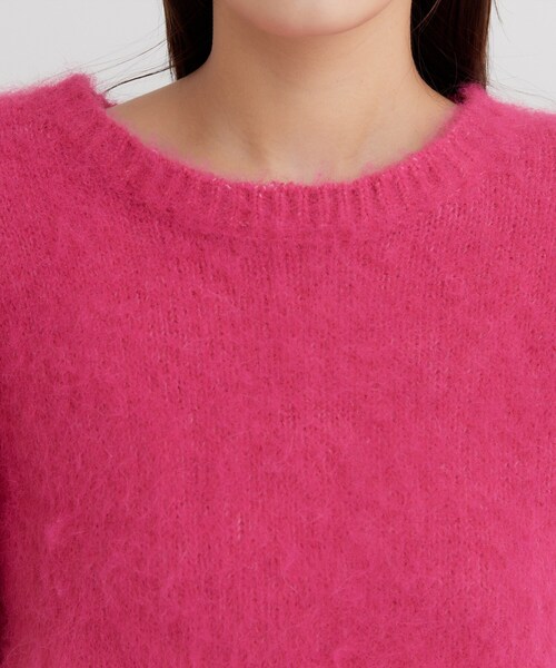 THE SHOP TK (ザ ショップ ティーケー )の「ふわふわシャギーフレンチニット(ニット/セーター・レディース・ピンク系/グレー・13/12)」の13枚目の写真
