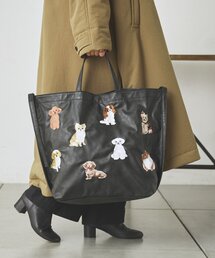 《9/17(木)12:00予約開始予定》Dog刺繍トートバッグ