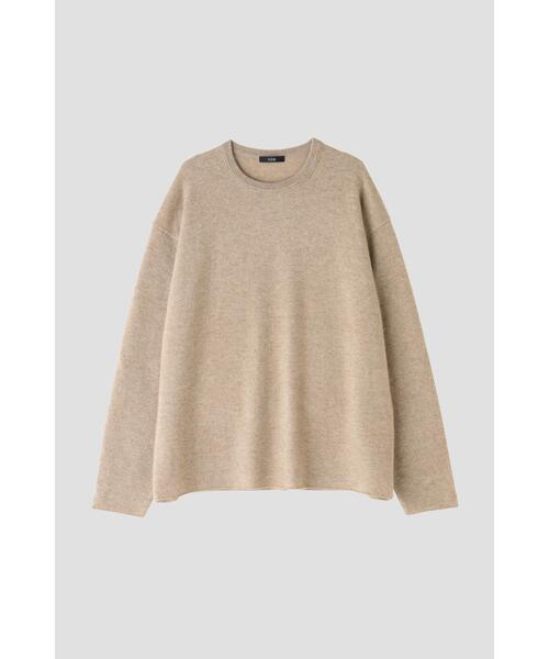 YLEVE(イレーヴ)の「YLEVE / CASHMERE KN T(ニット/セーター・レディース・オレンジ/ベージュ/ネイビー・1)」の2枚目の写真