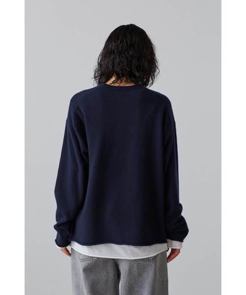 YLEVE(イレーヴ)の「YLEVE / CASHMERE KN T(ニット/セーター・レディース・オレンジ/ベージュ/ネイビー・1)」の6枚目の写真