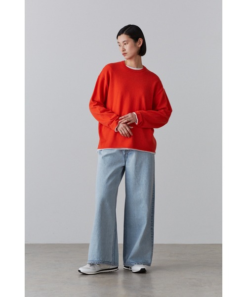 YLEVE(イレーヴ)の「YLEVE / CASHMERE KN T(ニット/セーター・レディース・オレンジ/ベージュ/ネイビー・1)」の15枚目の写真