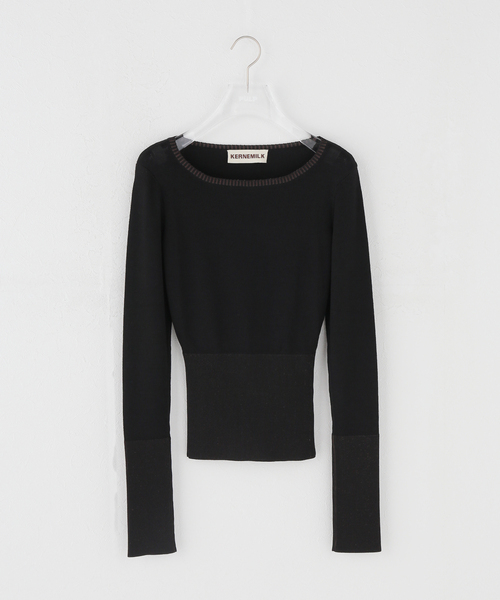 KERNEMILK(カーネミルク)の「KERNEMILK/カーネミルク Gardenia Blouse(Tシャツ/カットソー・レディース・ブラウン・SMALL/X-SMALL)」の1枚目の写真