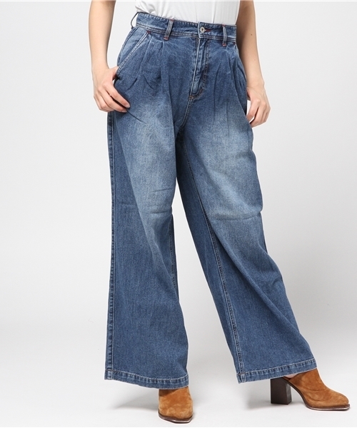 LOVELESS（ラブレス）の「【LOVELESS】WOMENS ワイドユーズドデニム（デニムパンツ・レディース・インディゴブルー・34/36）」の13枚目の写真