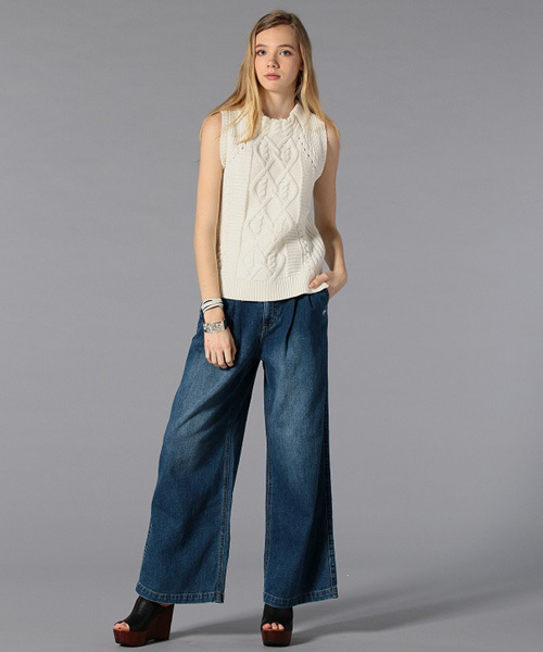 LOVELESS（ラブレス）の「【LOVELESS】WOMENS ワイドユーズドデニム（デニムパンツ・レディース・インディゴブルー・34/36）」の15枚目の写真