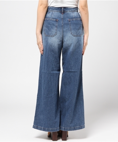 LOVELESS（ラブレス）の「【LOVELESS】WOMENS ワイドユーズドデニム（デニムパンツ・レディース・インディゴブルー・34/36）」の4枚目の写真