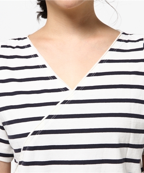 RODEO CROWNS WIDE BOWL（ロデオクラウンズワイドボウル）の「REVERSE TEE（Tシャツ/カットソー・レディース・ダークネイビー/ホワイト系その他・MEDIUM/SMALL）」の7枚目の写真