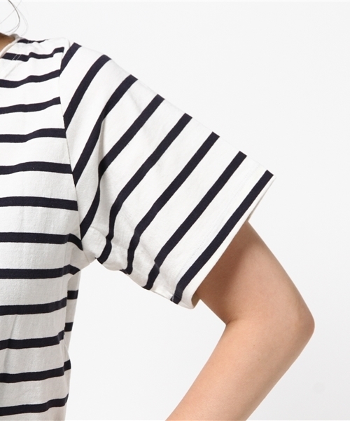 RODEO CROWNS WIDE BOWL（ロデオクラウンズワイドボウル）の「REVERSE TEE（Tシャツ/カットソー・レディース・ダークネイビー/ホワイト系その他・MEDIUM/SMALL）」の8枚目の写真