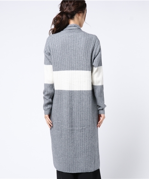 LOVELESS（ラブレス）の「【LOVELESS】WOMENS アンゴラミックスニットカーディンガン（カーディガン/ボレロ・レディース・ブラック/グレー・36/34）」の5枚目の写真