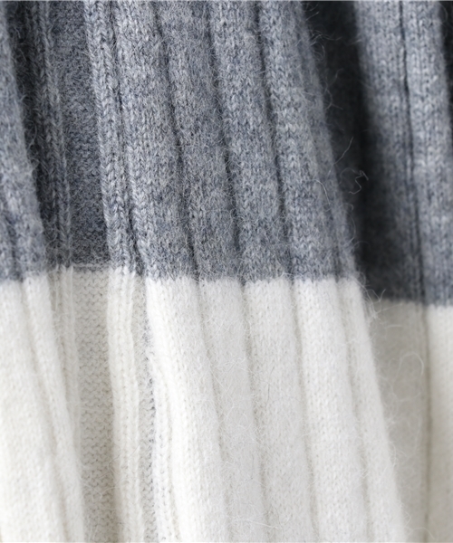 LOVELESS（ラブレス）の「【LOVELESS】WOMENS アンゴラミックスニットカーディンガン（カーディガン/ボレロ・レディース・ブラック/グレー・36/34）」の10枚目の写真