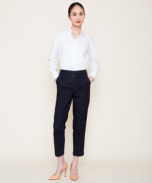 MARIEBELLE JEAN(マリベルジーン)の「エバーインディゴ テーパード トラウザー デニムパンツ KIR(キール)(デニムパンツ・レディース・インディゴブルー・24inch/23inch/26inch/25inch/27inch)」の21枚目の写真