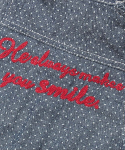 BREEZE（ブリーズ）の「Disney（ディズニー）ミッキーアップリケ半袖シャツ（シャツ/ブラウス・キッズ・ネイビー/サックスブルー・140/95/110/80/90/100/120/130）」の13枚目の写真