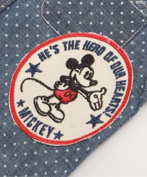 BREEZE（ブリーズ）の「Disney（ディズニー）ミッキーアップリケ半袖シャツ（シャツ/ブラウス・キッズ・ネイビー/サックスブルー・140/95/110/80/90/100/120/130）」の7枚目の写真