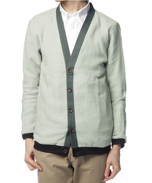 FRANK LEDER(フランクリーダー)の「frank leder LNN C/GN(カーディガン/ボレロ・メンズ・ライトグレー・SMALL)」の1枚目の写真