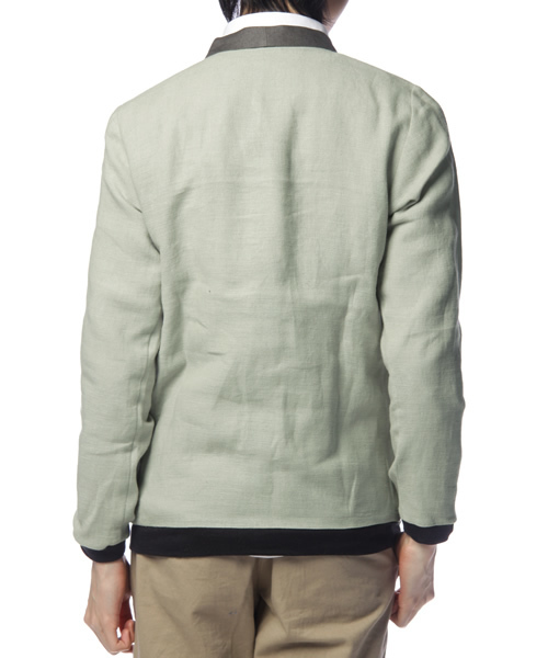 FRANK LEDER(フランクリーダー)の「frank leder LNN C/GN(カーディガン/ボレロ・メンズ・ライトグレー・SMALL)」の3枚目の写真